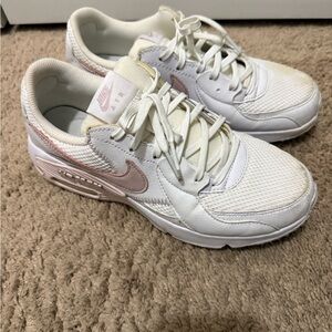 Nike Air Max Sneakers in White and Pink